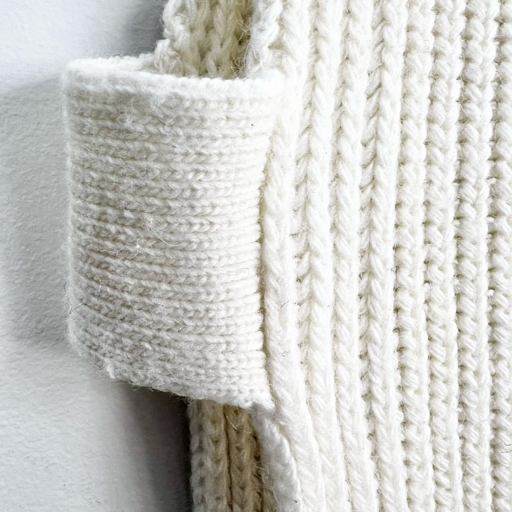 StilEstro Italy ivory cowl neck wool alpaca blend open side sleeveless sweater - Picture 11 of 14